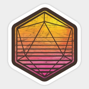 Vintage D20 Sticker